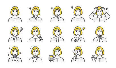 30代 女性 主婦 アイコン セット