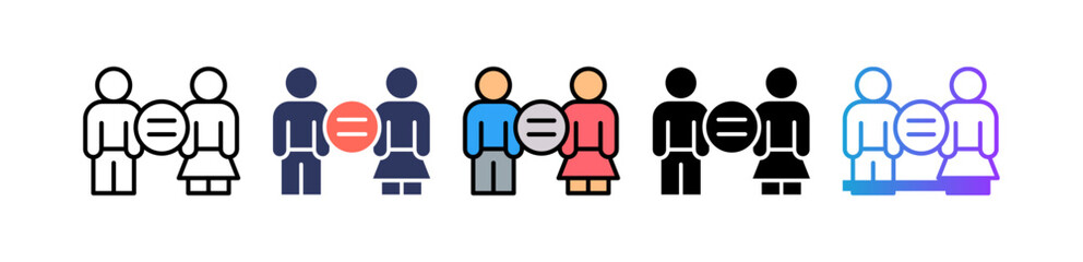 Fair Treatment multiple icon