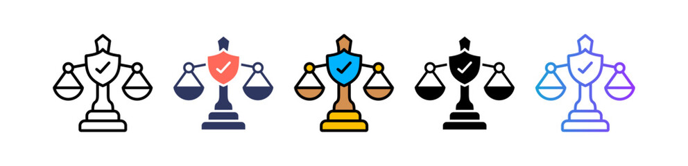 Legal Fairness multiple icon