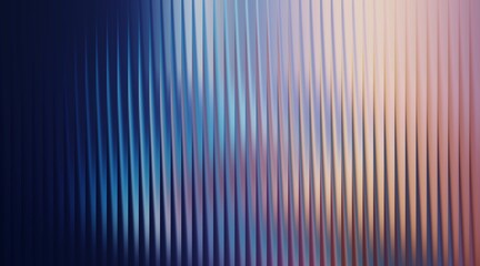 Abstract blue gradient background with vertical lines and blurred effect