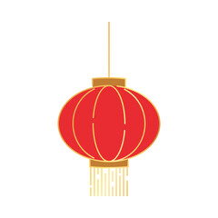 Chinese New Year elements. Red Chinese lanterns Vector eps 10