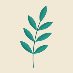 Leaf sprig illustration