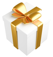 3Dイラスト_プレゼント_黄色