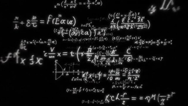 math formula on blackboard