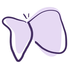 Abstract Butterfly Design Element