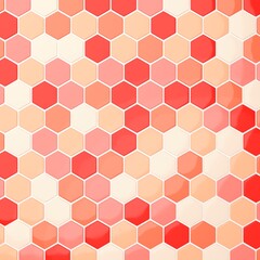 背景素材_タイル_六角形_ピンク