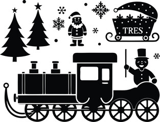 Antique horse-drawn carriage vector illustration, a classic symbol of vintage travel and transportation
