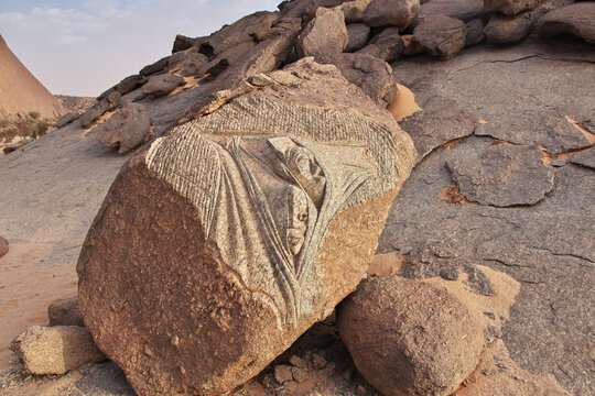 Ben Amera, monolith in Mauritania, Sahara desert, West Africa