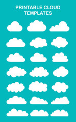 Printable Cloud Templates for Creative Projects