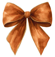 Beautiful Brown Ribbon Bow with Elegant Finish