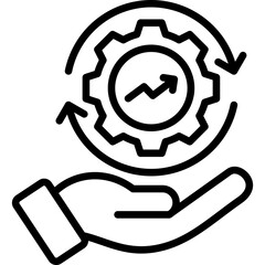 Process Optimization line icon