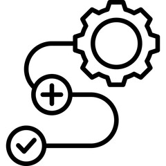 Smart Efficiency line icon