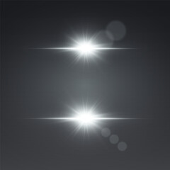 Magic white special effect of glare and light.