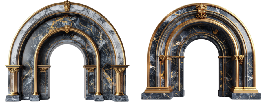  Golden Marble Entrance Arch