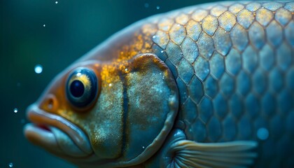 Fish Scale Macro Realistic Background