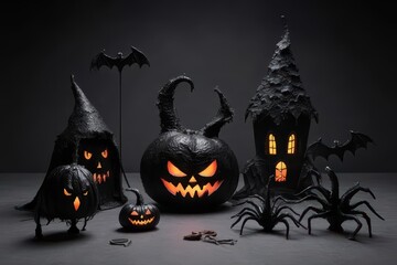 Halloween Themed Custom Decorations Creating Spooky Atmosphere