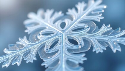 Snowflake Crystal Macro Realistic Background