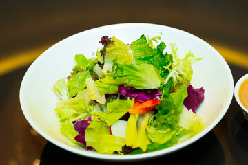 fresh salad on a plate