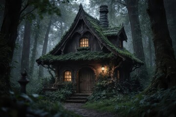 Witch's Cottage in Enchanted Woodlands
