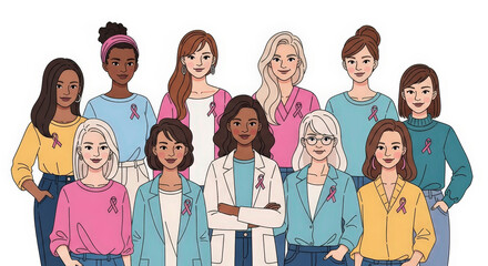 Diverse Women United in Breast Cancer Awareness Support and Research Efforts