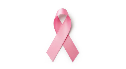 Pink Ribbon Symbol for Breast Cancer Awareness and Support Campaign
