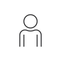Profile avatar user line icon