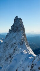 Snow-Covered Peak