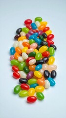 Obraz premium Colorful jelly beans in a pile