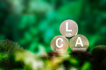 Life Cycle Assessment (LCA) concept for sustainability management, environmental analysis, and eco-friendly business