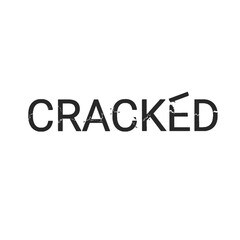 cracked writing font without background