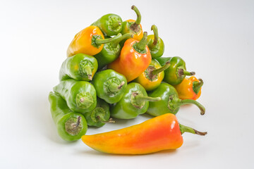 yellow and green peppers