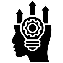 Upskill Workshop glyph icon