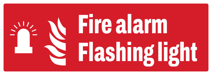 OSHA-ANSI fire prevention safety signs sentence case text_fire alarm flashing light_landscape size 1/2 a4,a3,a2,a1	 
