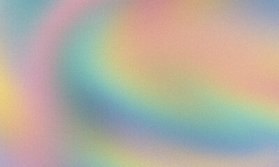 Obraz premium Abstract grainy pastel rainbow background with a soft, blurred effect, creating a dreamy and ethereal backdrop for creative projects and designs