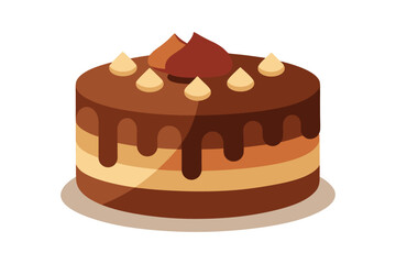 Delicious Chocolate Cake with Hazelnut Topping a Sweet Indulgence