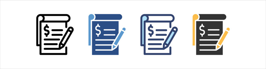 Statement Icon Set Multiple Style Collection