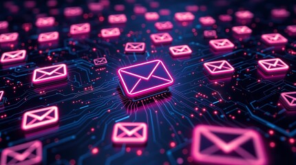 Email marketing concept digital communication strategy newsletter campaign automation technology