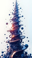 Steampunk pattern with gear structure