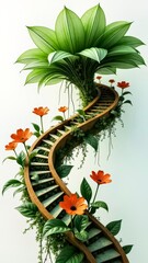 Ecological Art Patterns of Plant Spiral