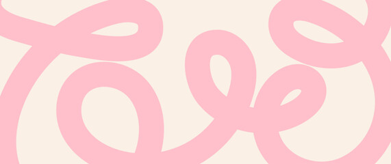 Breast cancer awareness month banner with pink ribbon