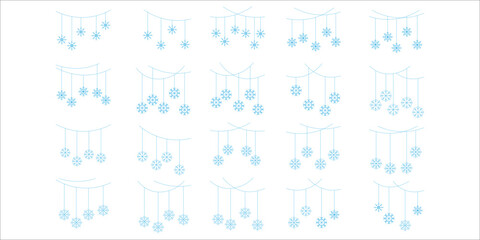 Christmas Snowflake Border Decoration