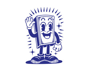 black and white cartoon illustration