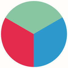 Obraz premium Circle division infographic icon set. Pie chart divided 4,5,6 equal parts. Color pizza or donut round diagram. Infographic wheel segment and fraction. Vector illustration isolated on white background.