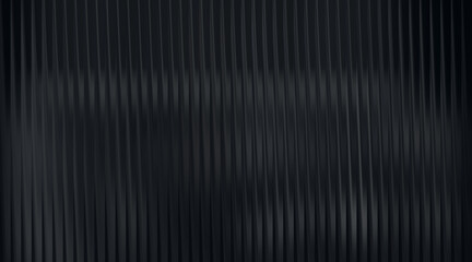 Illustration of dark gray vertical ribbed background with subtle light reflections and shadows