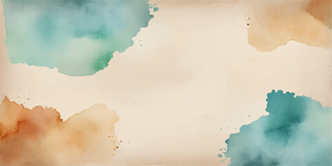 Vintage brown parchment paper texture with a blue sky grunge pattern