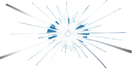 An abstract blue background with a star pattern of light and texture like a fractal explosion in space design