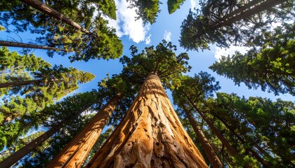 Majestic trees reaching for the sky