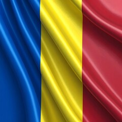 Obraz premium Waving flag of Romania