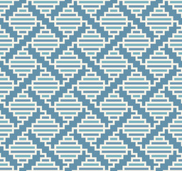 Japanese Line Diamond Net Vector Seamless Pattern