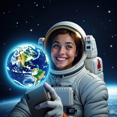 Astronaut shares Earth selfie from space with bright smile